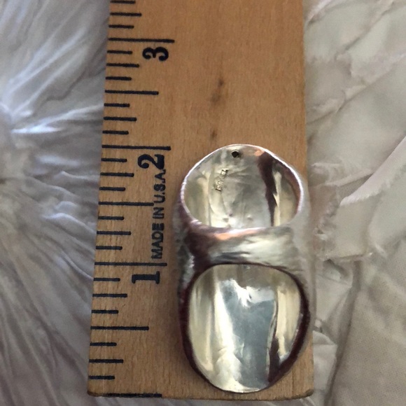 Big, funky, artsy, bold Sterling Silver Ring - Picture 6 of 8